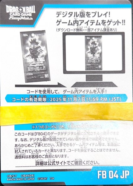 画像1: 【シリアルコード】限界を超えし者100枚セット/FB04 (1)