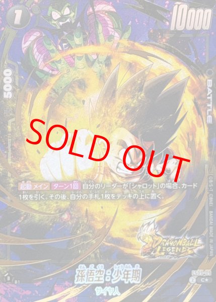 画像1: 孫悟空：少年期※金箔加工【C★】《黒》 (1)