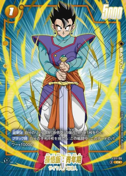 画像1: 孫悟飯：青年期【C★】《黄》 (1)