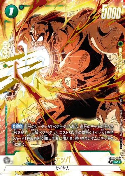 画像1: ナッパ【UC★】《緑》※金箔 (1)