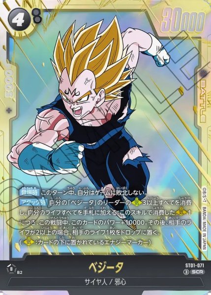 画像1: ベジータ【SCR】《黒》 (1)